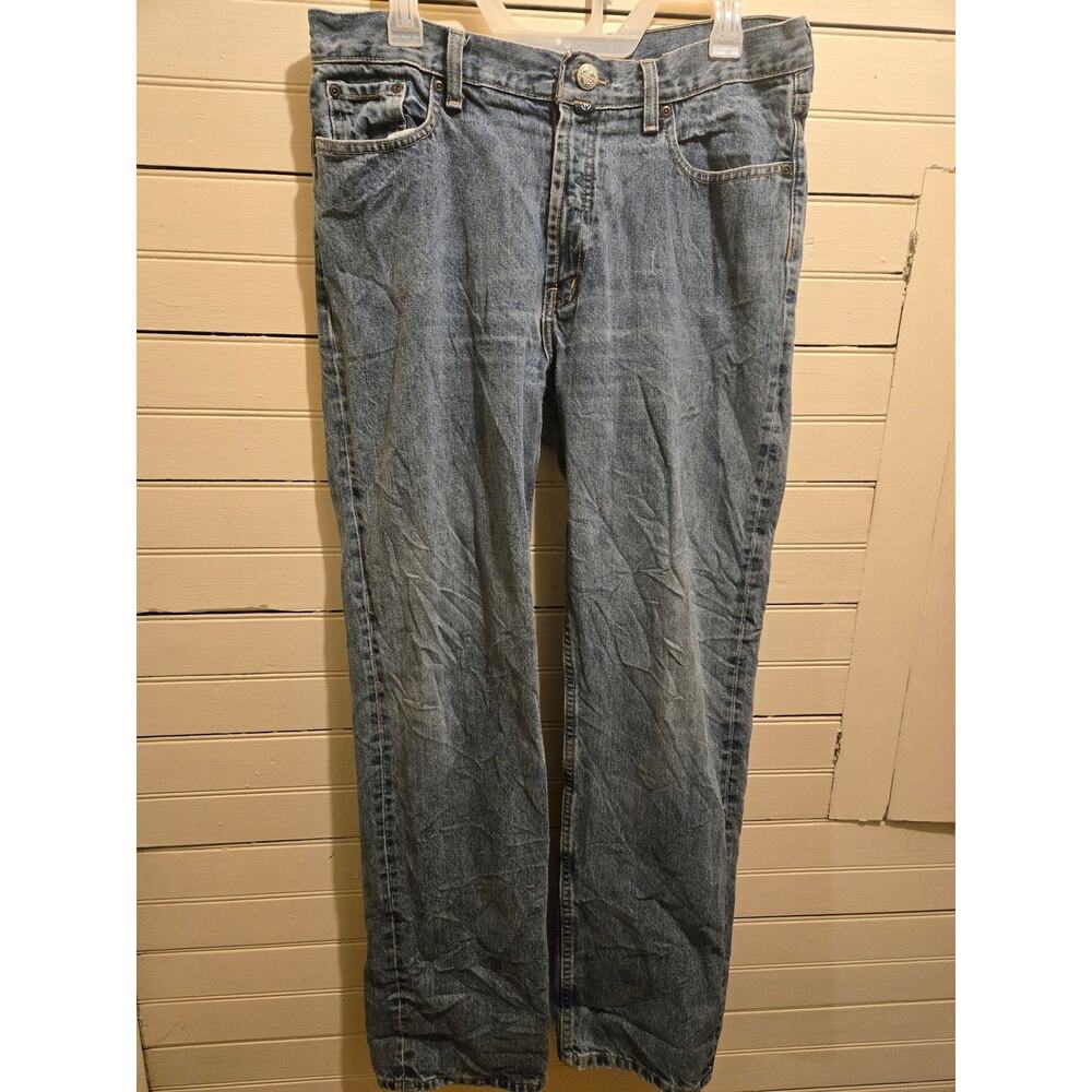 Nautica Jeans Mens 32 Straight Leg Light Wash Denim Five Pocket Classic Relaxed